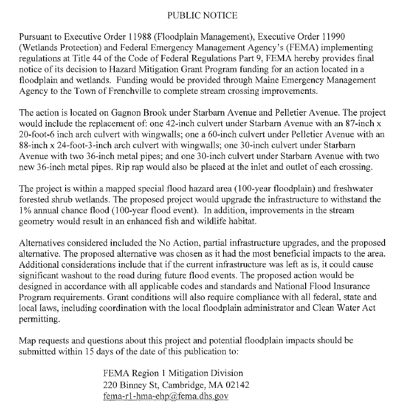 Public Notice